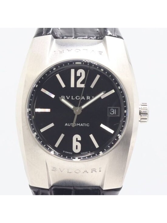 Bvlgari Ergon Automatic Date Black Dial Watch Nam